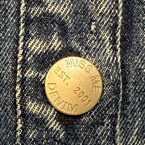 Miss Me Nashville Denim Jacket with Fringe - Picture 5 of 11